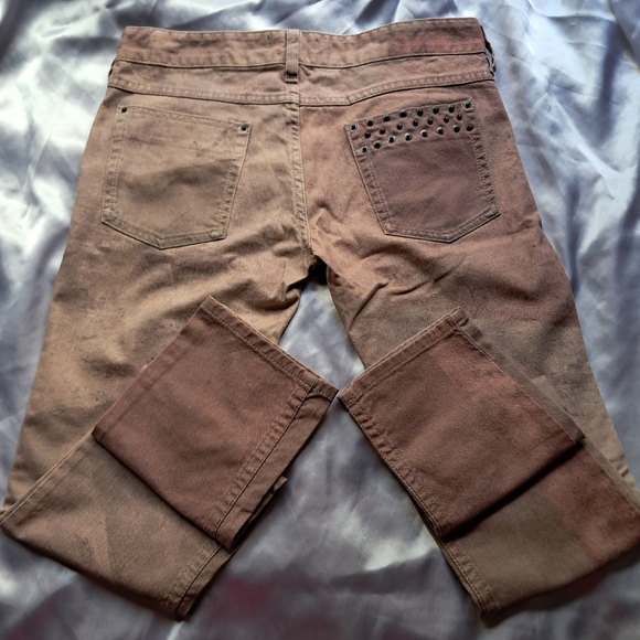 Isabel Marant Womens Rare Jeans Skinny Low Rise Pink Patchwork Print Sz 37 EUC - Picture 8 of 11